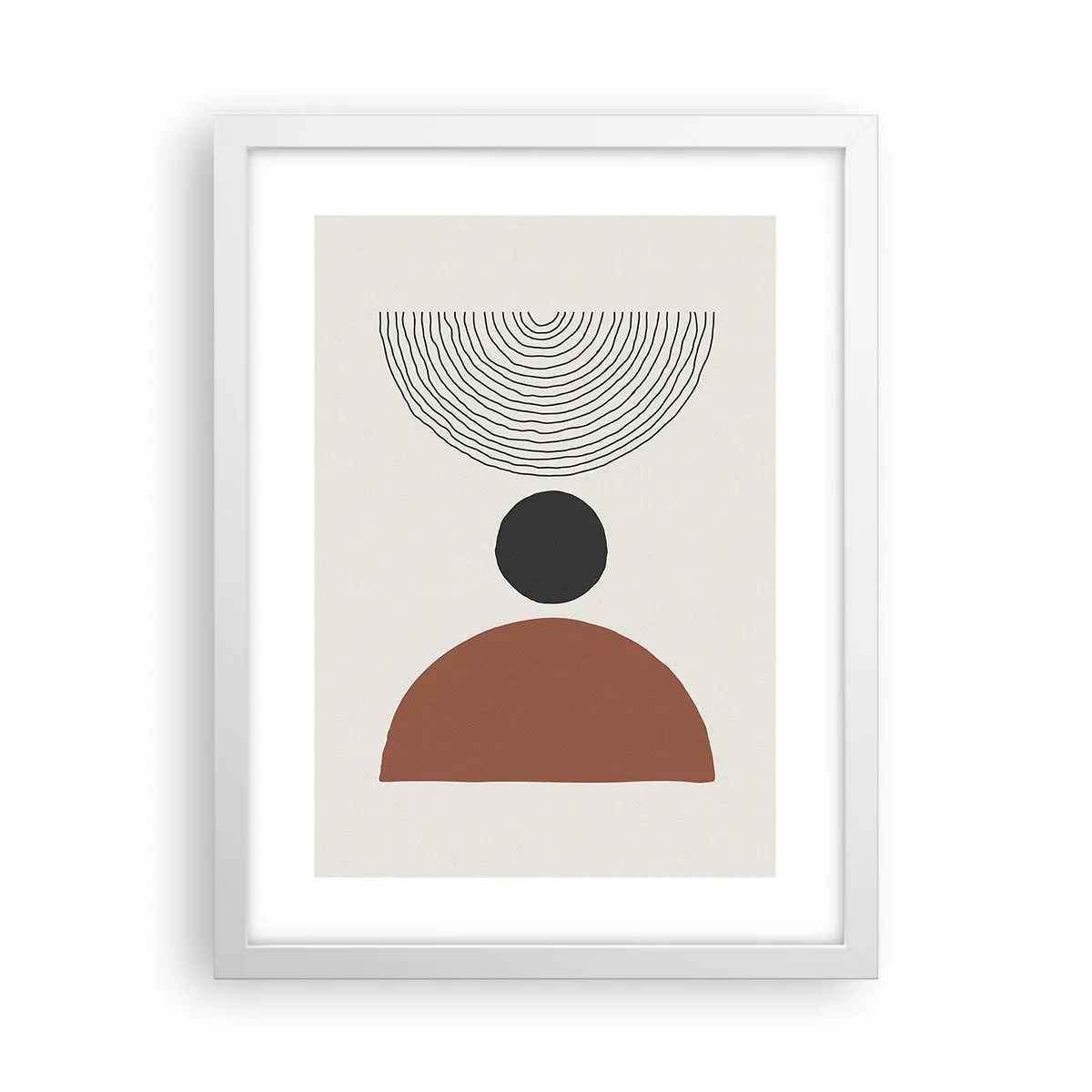 Póster en marco blanco - En el centro de la atención - 30x40 cm