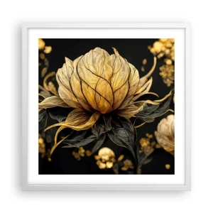 Póster en marco blanco - Sutil fragilidad - 50x50 cm