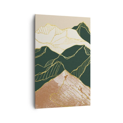 Cuadro sobre lienzo - Impresión de Imagen - Picos de oro - 80x120 cm