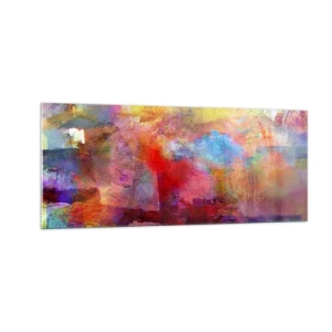 Cuadro sobre vidrio - Impresiones sobre Vidrio - Mira dentro del arco iris - 100x40 cm