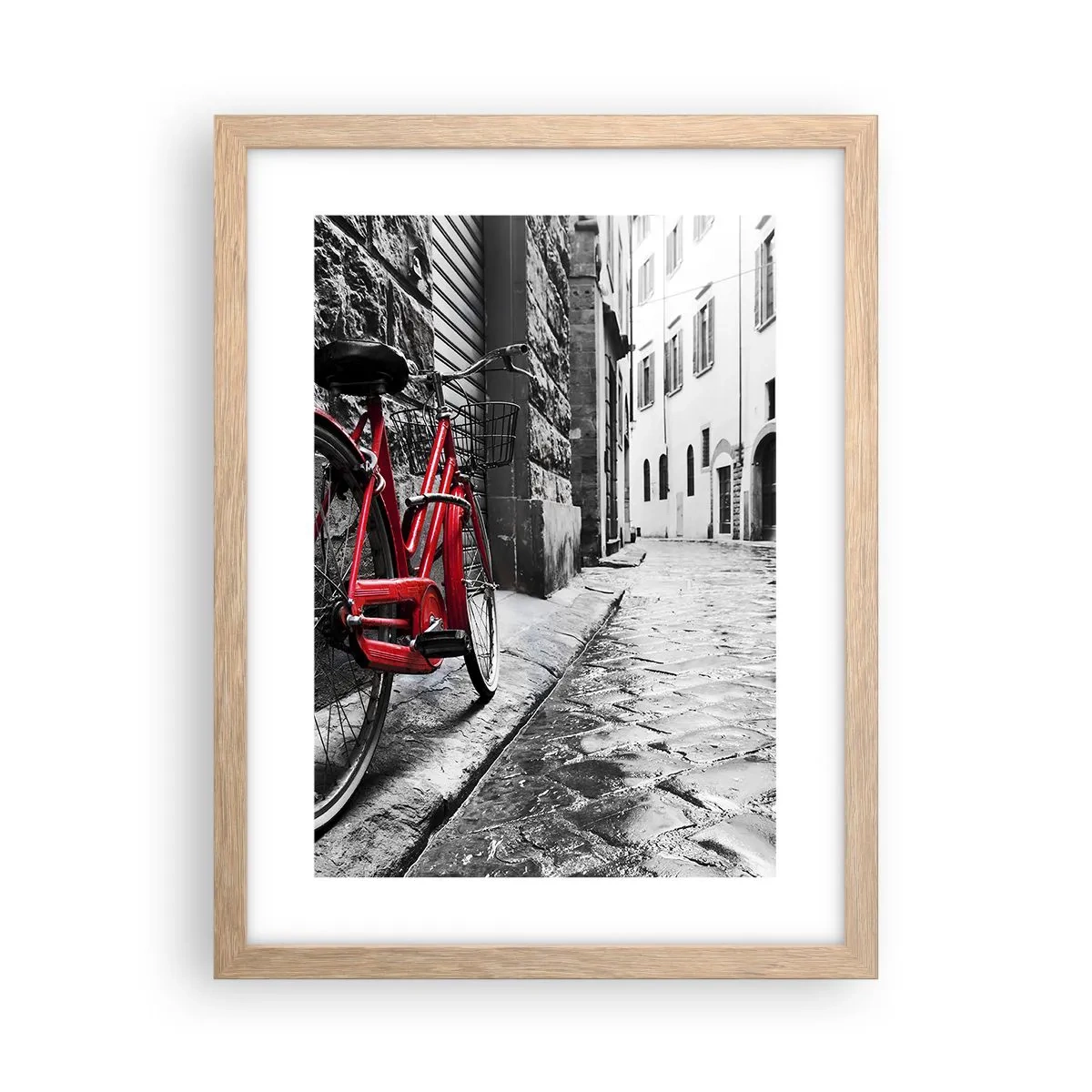 Póster en marco roble claro - La verdadera belleza no envejece - 30x40 cm