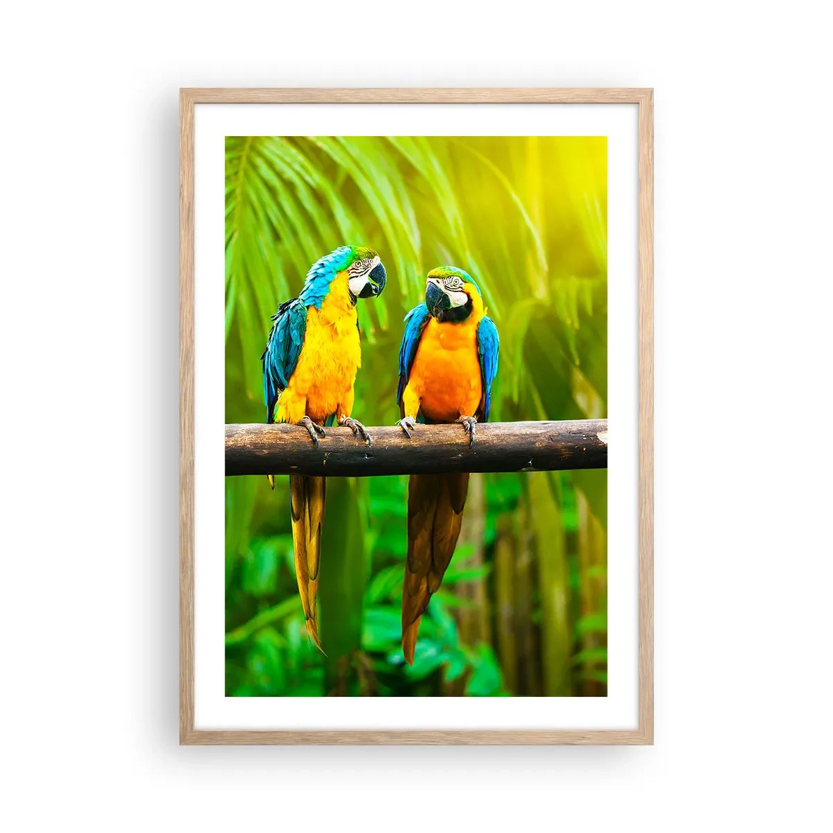 Póster en marco roble claro - ¿Y has oído que ella...? - 50x70 cm