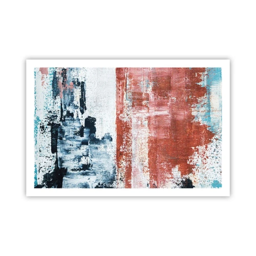 Póster - Mitad abstracción, mitad abstracción - 91x61 cm