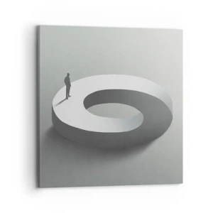 Cuadro sobre lienzo - Impresión de Imagen - Ser sabio no es una labor sencilla - 70x70 cm