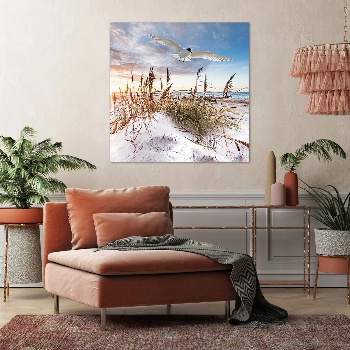 Cuadro sobre lienzo - Impresión de Imagen - Viento del mar - 60x60 cm