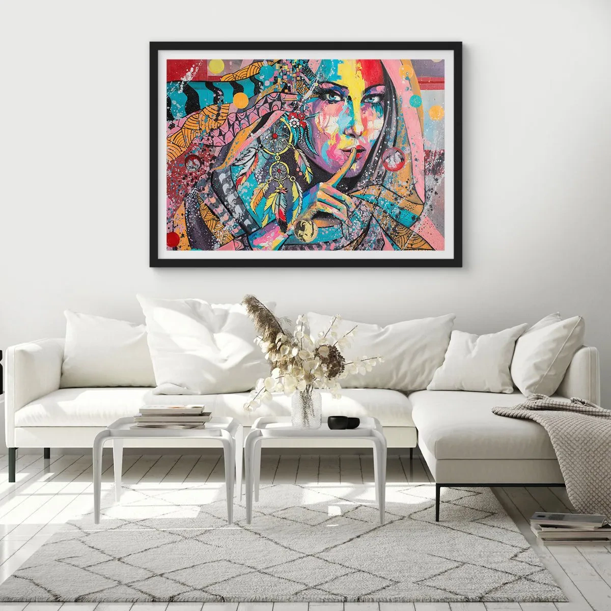 Póster en marco negro - Silencio hasta que entiendas - 91x61 cm