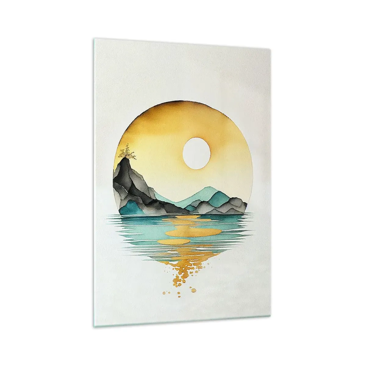 Cuadro sobre vidrio - Impresiones sobre Vidrio - En un círculo de belleza - 70x100 cm