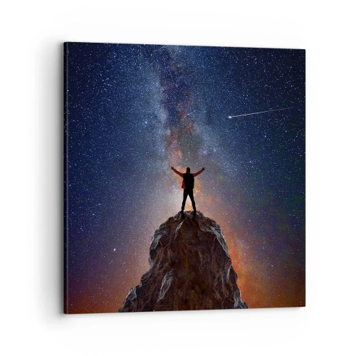 Cuadro sobre lienzo - Impresión de Imagen - ¡El poder está conmigo! - 70x70 cm