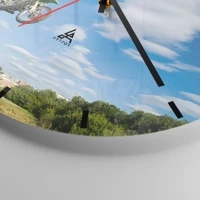 Esfera sin numeración, con rayas