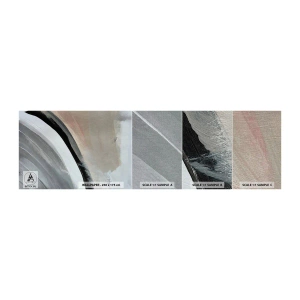 Muestra de fotomural Premium Canvas - Composición: un arco negro y gris - Abstracción, Pedazo, Arte Moderno - 100x30 cm