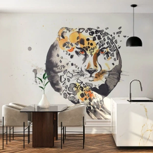 Fotomural Autadhesivo Deluxe Sticker - Belleza depredadora - animales, Pantera, Naturaleza - 100x70 cm