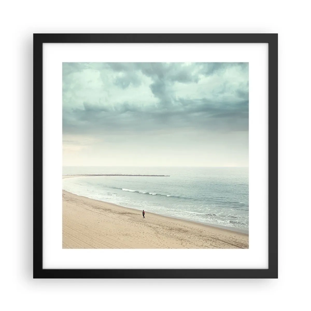 Póster en marco negro - En busca de la paz - 40x40 cm