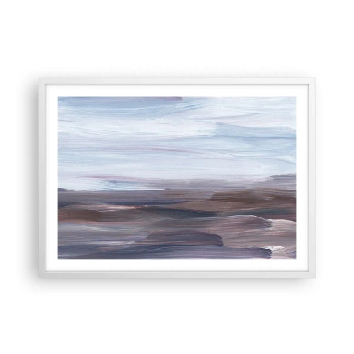 Póster en marco blanco - Elementos: agua - 70x50 cm