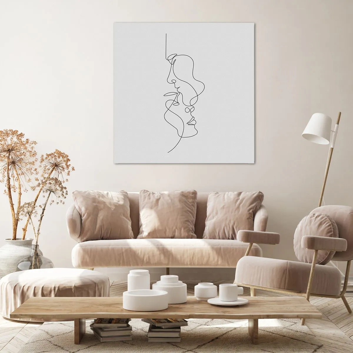 Cuadro sobre lienzo - Impresión de Imagen - El calor de los deseos lúgubres - 40x40 cm