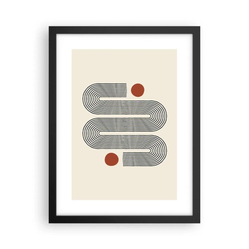 Póster en marco negro - De principio a fin - 30x40 cm