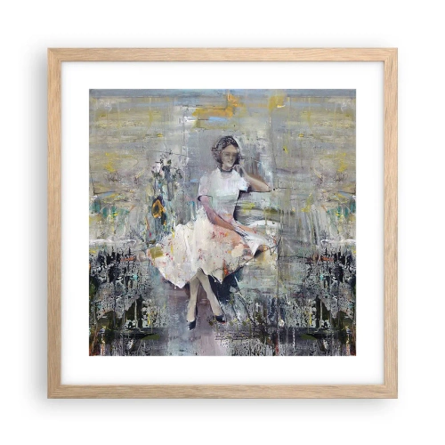 Póster en marco roble claro - Clásica y moderna - 40x40 cm