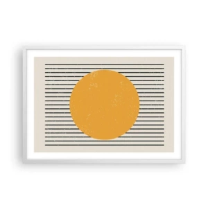 Póster en marco blanco - El poder de la sencillez - 70x50 cm