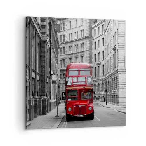 Cuadro sobre lienzo - Impresión de Imagen - La vida cotidiana no tiene por qué ser gris - 60x60 cm