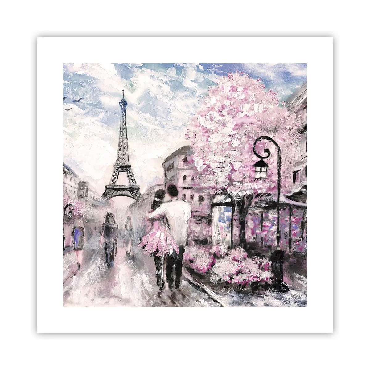 Póster - La ciudad del amor - 40x40 cm