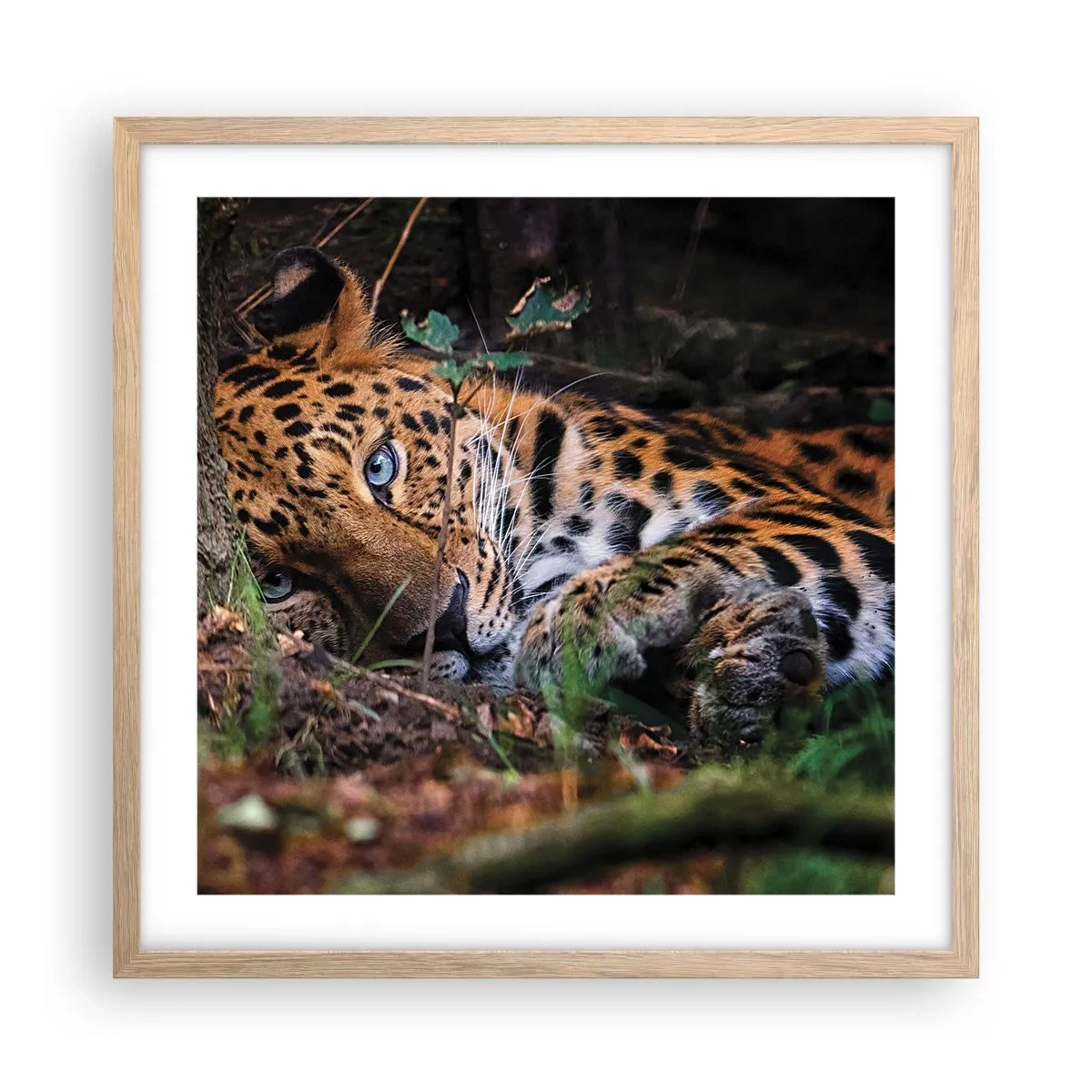 Póster en marco roble claro - Confía en mí - 50x50 cm