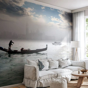 Fotomural Standard Eco - Una fabulosa ciudad de agua y niebla - Paisaje, Ciudad, Venecia - 500x350 cm