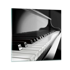 Cuadro sobre vidrio - Impresiones sobre Vidrio - Armonía musical - 40x40 cm