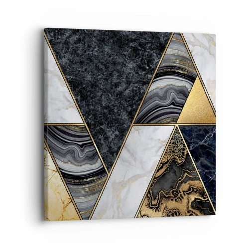 Cuadro sobre lienzo - Impresión de Imagen - Collage de piedras - 30x30 cm