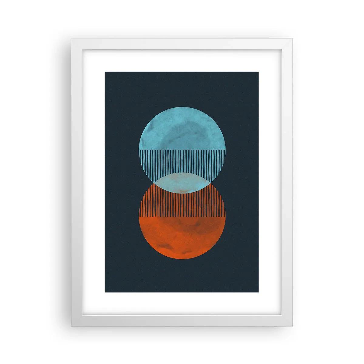 Póster en marco blanco - Fantasía astronómica - 30x40 cm