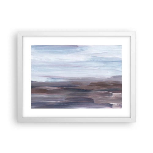 Póster en marco blanco - Elementos: agua - 40x30 cm