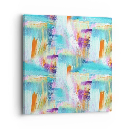 Cuadro sobre lienzo - Impresión de Imagen - Un alegre traductor de garabatos - 30x30 cm