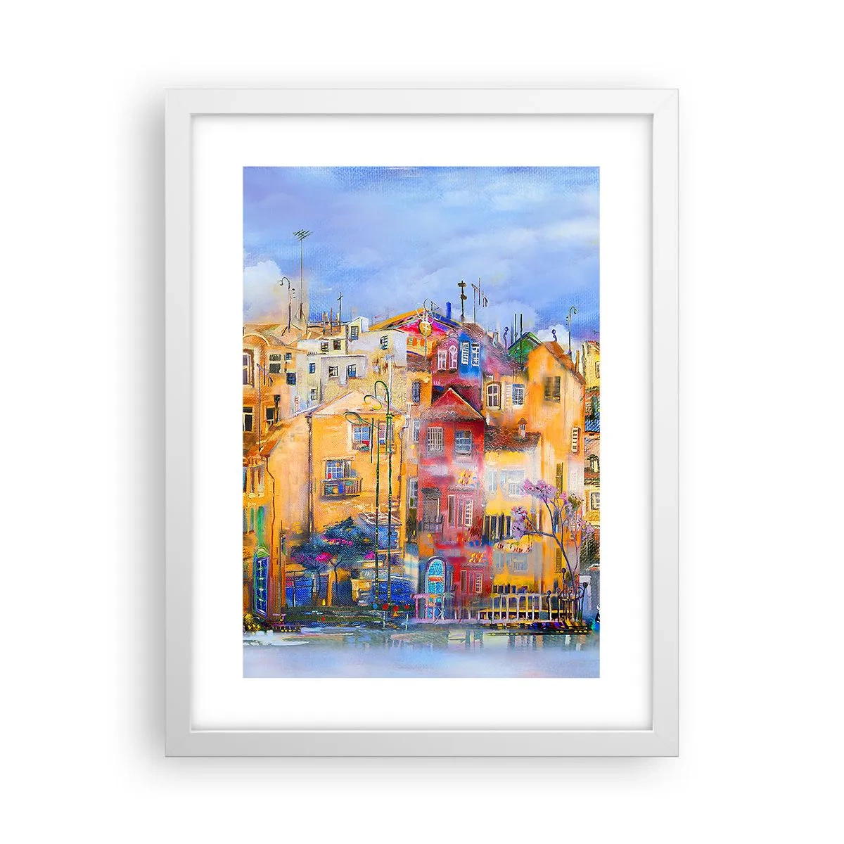 Póster en marco blanco - Estamos juntos - 30x40 cm