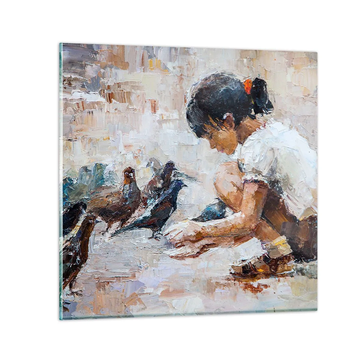 Cuadro sobre vidrio - Impresiones sobre Vidrio - Pequeños y dulces - 30x30 cm