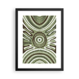 Póster en marco negro - Explosión de emociones - 30x40 cm