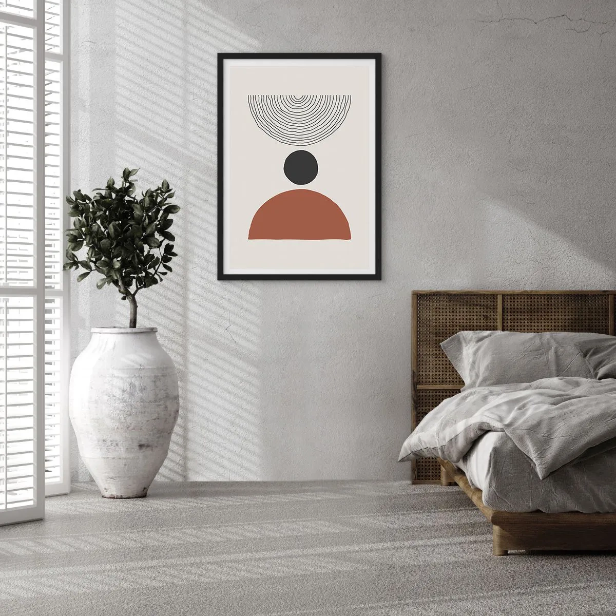 Póster en marco negro - En el centro de la atención - 40x50 cm