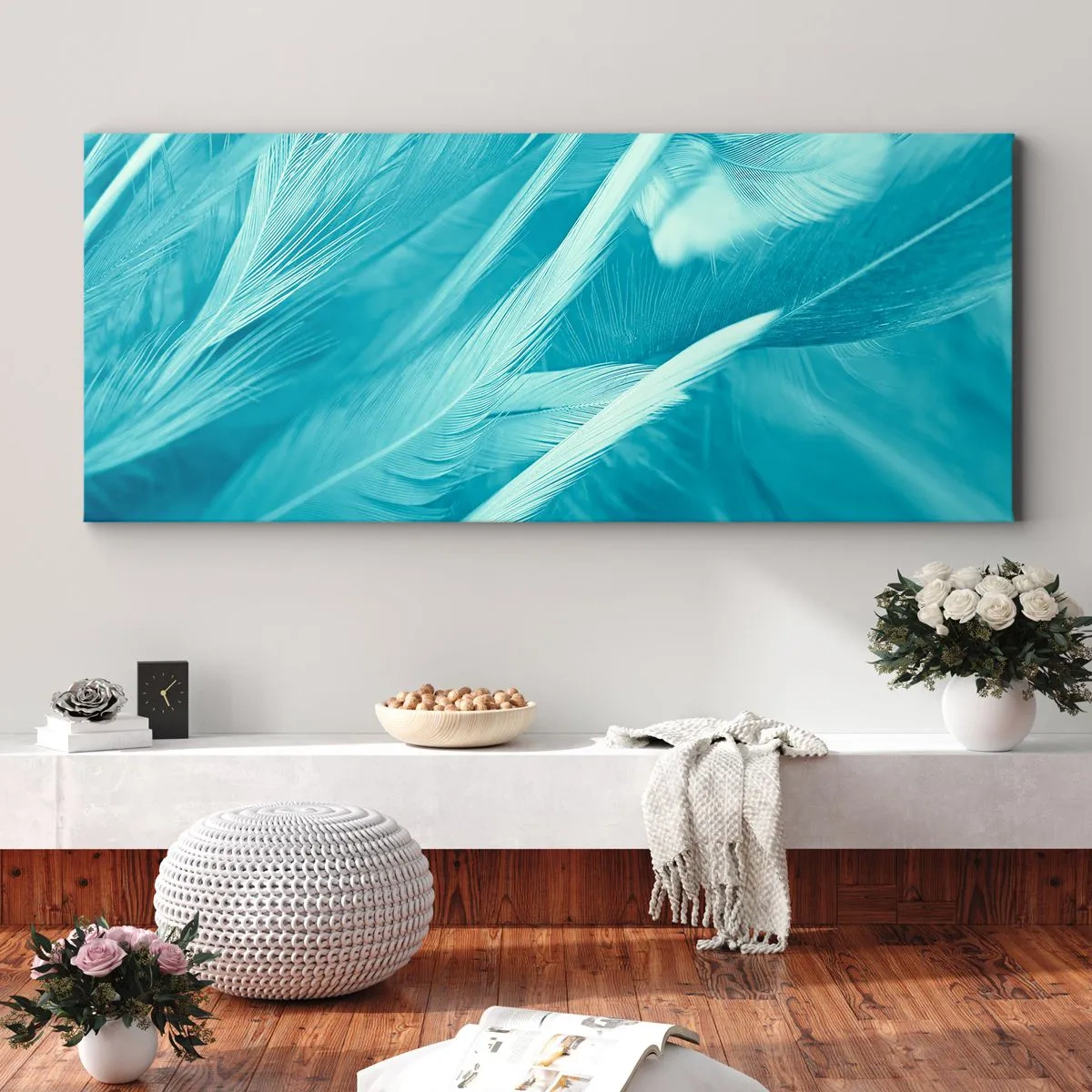 Cuadro sobre lienzo - Impresión de Imagen - Un manto real  - 90x30 cm