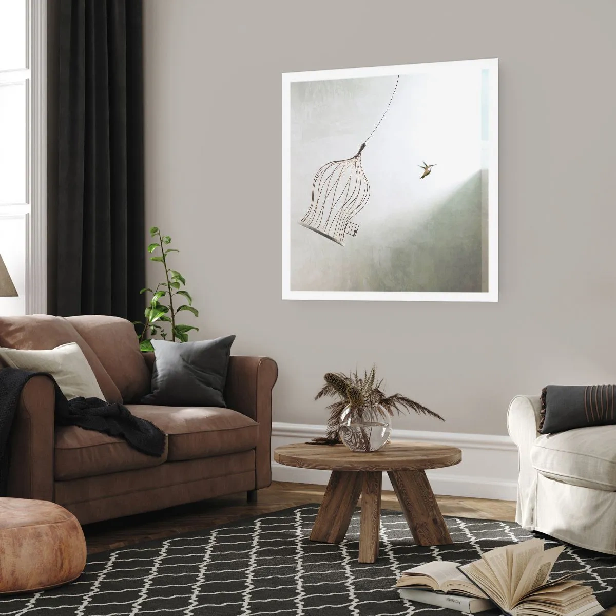 Póster - Aquí debo estar - 40x40 cm