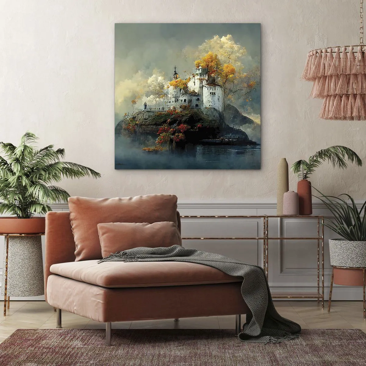 Cuadro sobre lienzo - Impresión de Imagen - El comienzo de una historia romántica - 70x70 cm