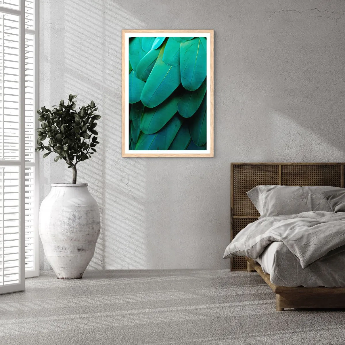Póster en marco roble claro - La precisión de la naturaleza  - 30x40 cm