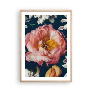 Póster en marco roble claro - Con esplendor barroco - 50x70 cm