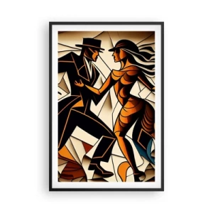 Póster en marco negro - Danza de pasión - 61x91 cm