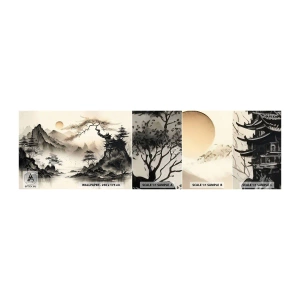 Muestra De Fotomural Standard Eco - El encanto único de Oriente - Asia, Japón, Vista - 100x30 cm