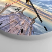 Esfera sin numeración, con rayas