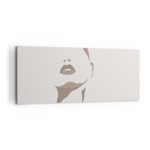 Cuadro sobre lienzo - Impresión de Imagen - Creación a partir de la luz y la sombra - 100x40 cm