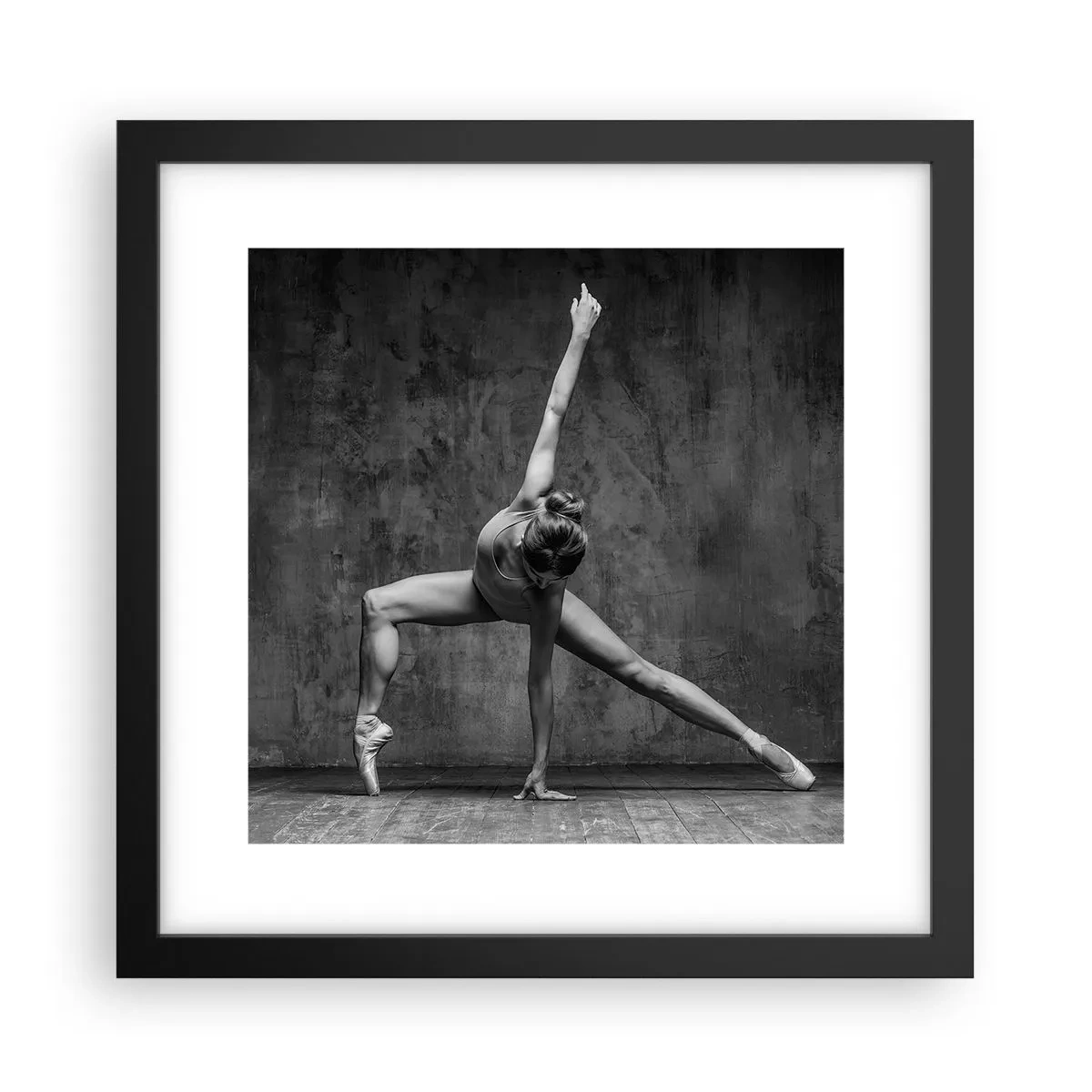 Póster en marco negro - Equilibrio perfecto - 30x30 cm