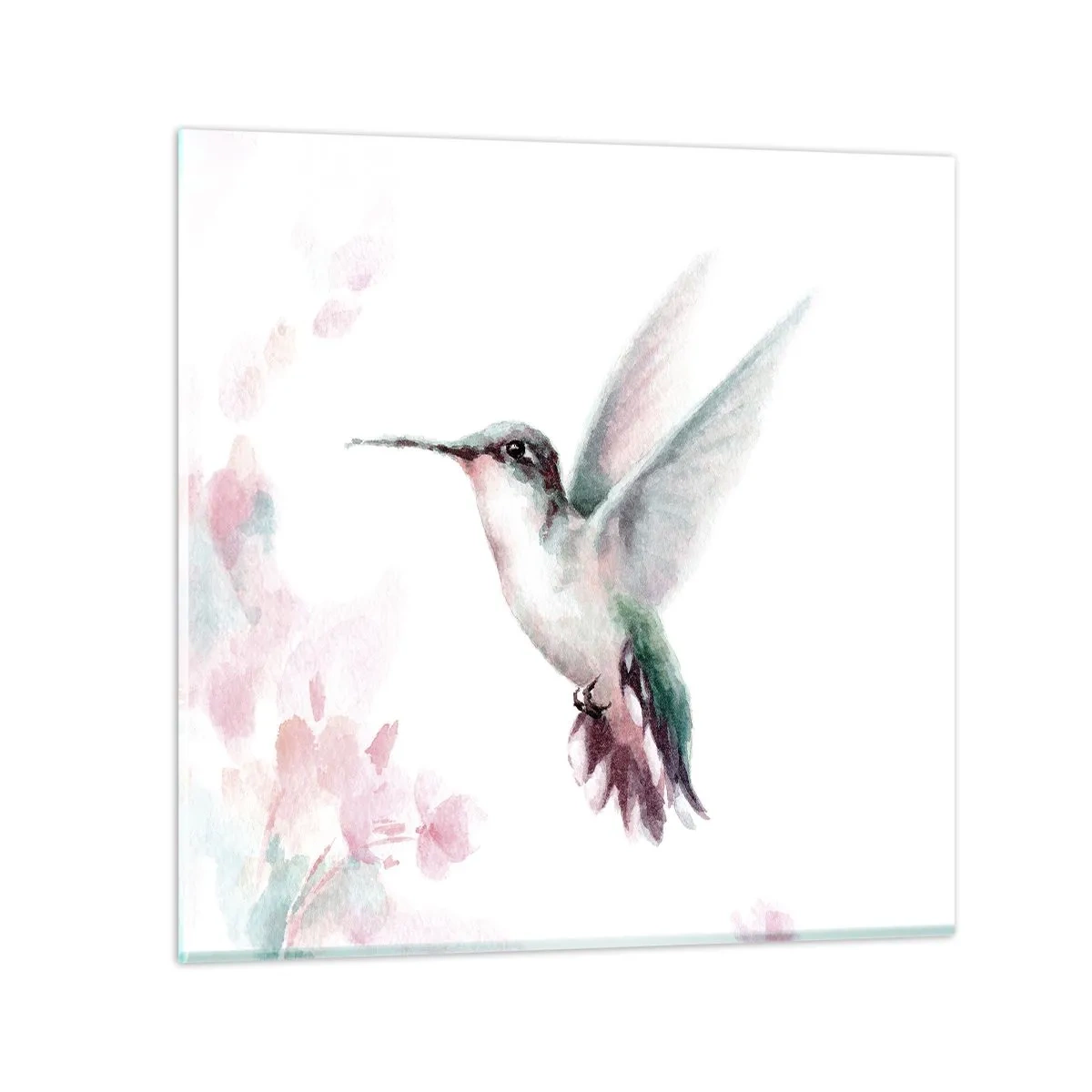 Cuadro sobre vidrio - Impresiones sobre Vidrio - Plasmando el aleteo - 60x60 cm