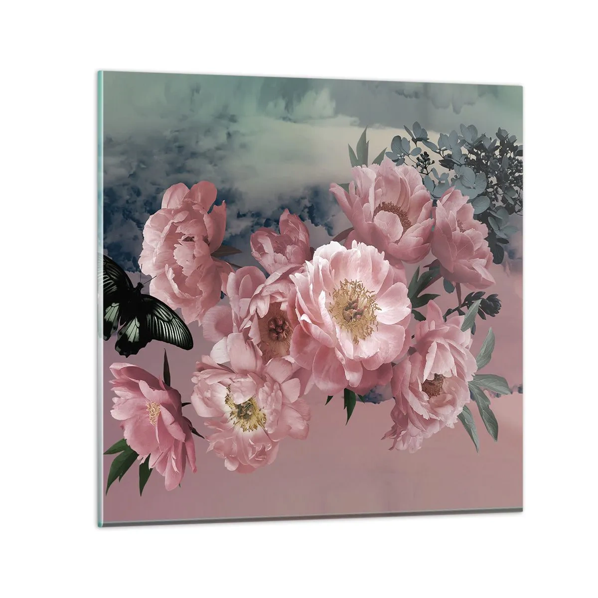 Cuadro sobre vidrio - Impresiones sobre Vidrio - La cúspide del romance - 70x70 cm