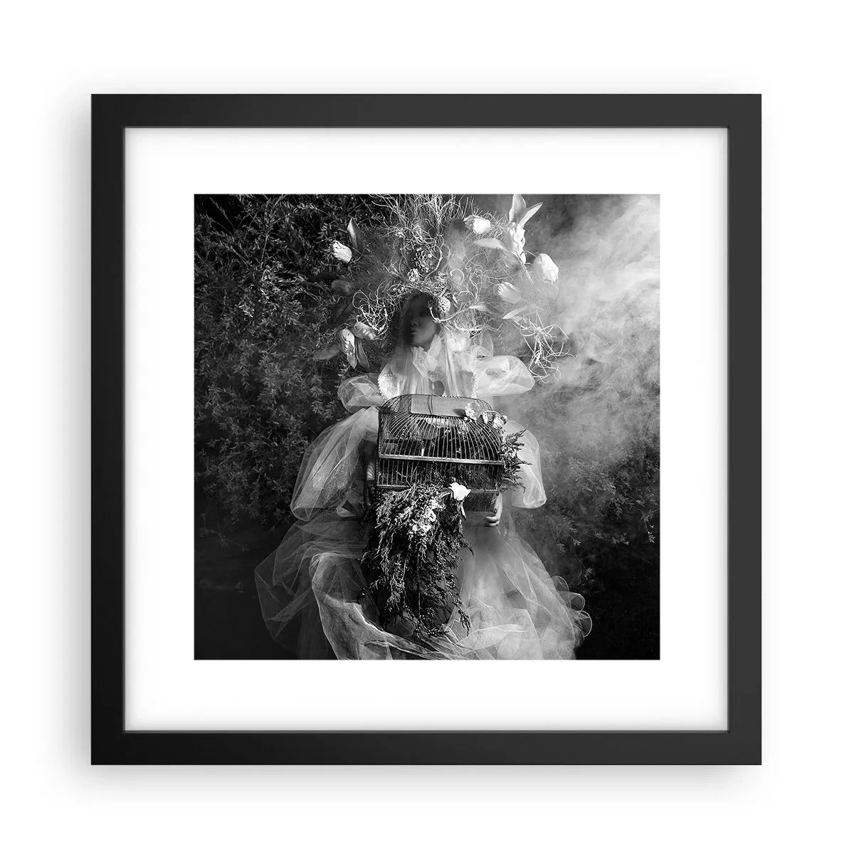 Póster en marco negro - La madre misma - La naturaleza - 30x30 cm