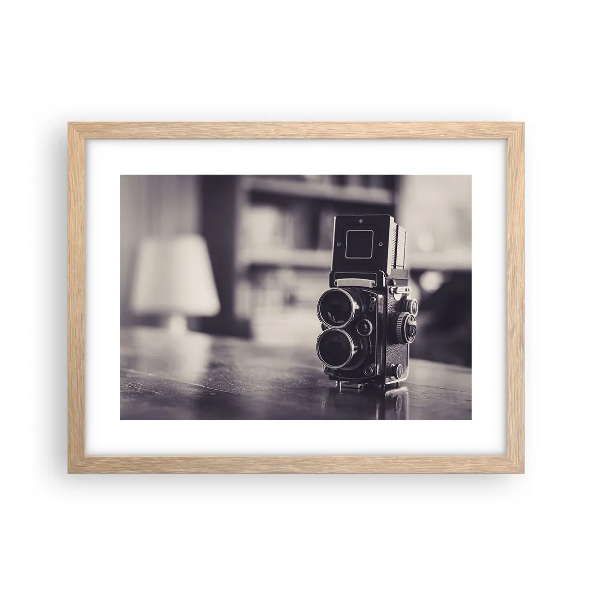 Póster en marco roble claro - La magia de la fotografía antigua - 40x30 cm