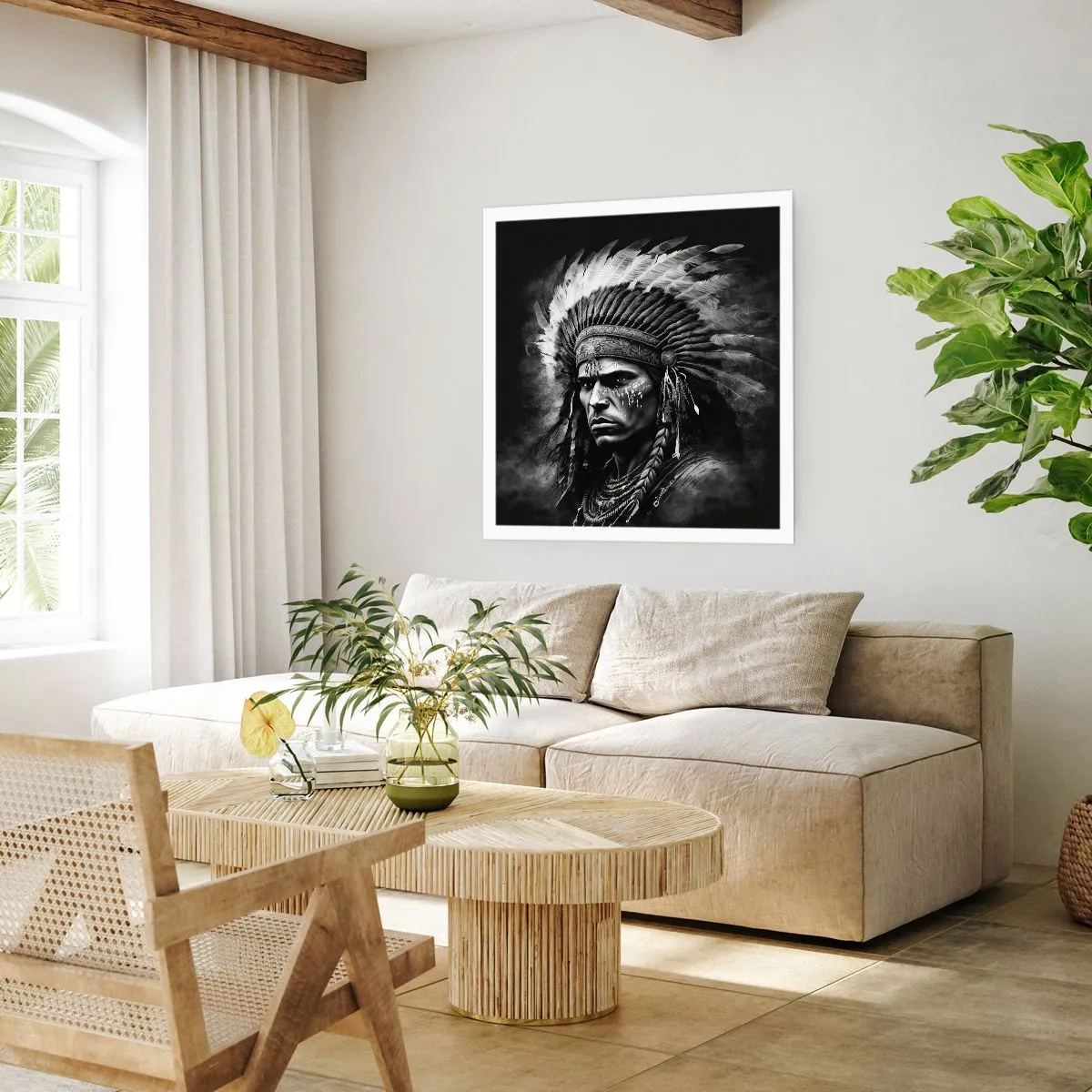 Póster - Líder y guerrero - 30x30 cm