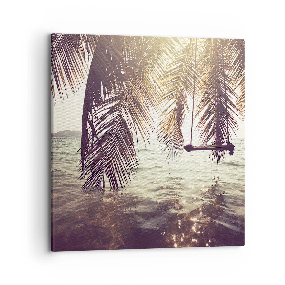 Cuadro sobre lienzo - Impresión de Imagen - Columpiar la imaginación - 70x70 cm